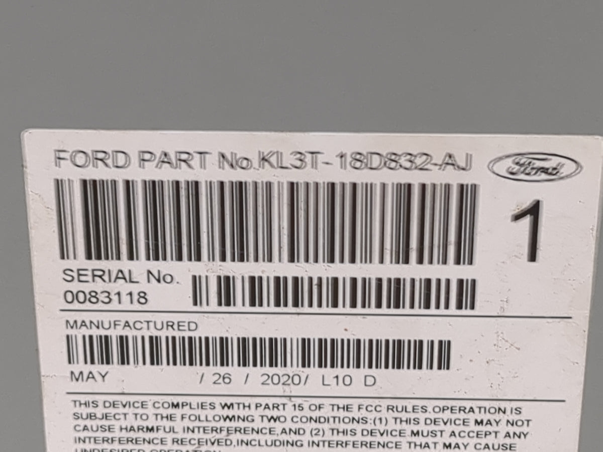2019-2020 Ford F-150 Radio AM FM Cd Player Receiver Replacement P/N:KL3T-18D832-AJ RU-9754P-C Fits Fits 2019 2020 OEM Used A