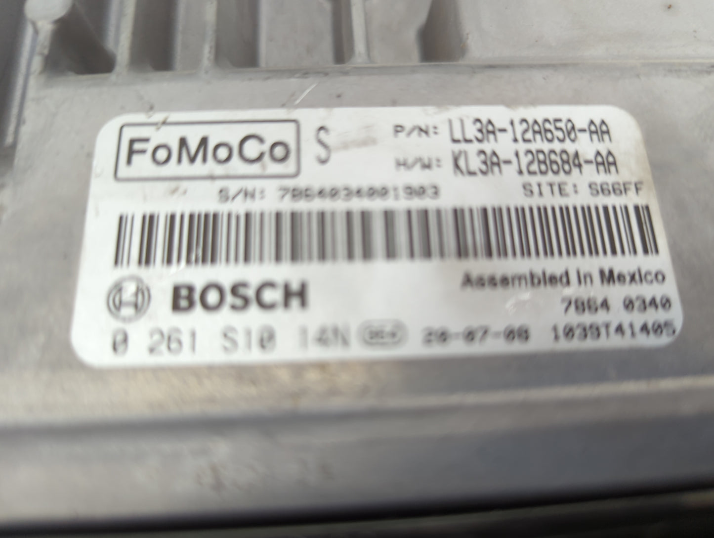 2020 Ford F150 PCM Engine Control Computer ECU ECM PCU OEM P/N:LL3A-12A650-AA KL3A-12B684-AA, 0261S1014N Fits Fits 2018 2019