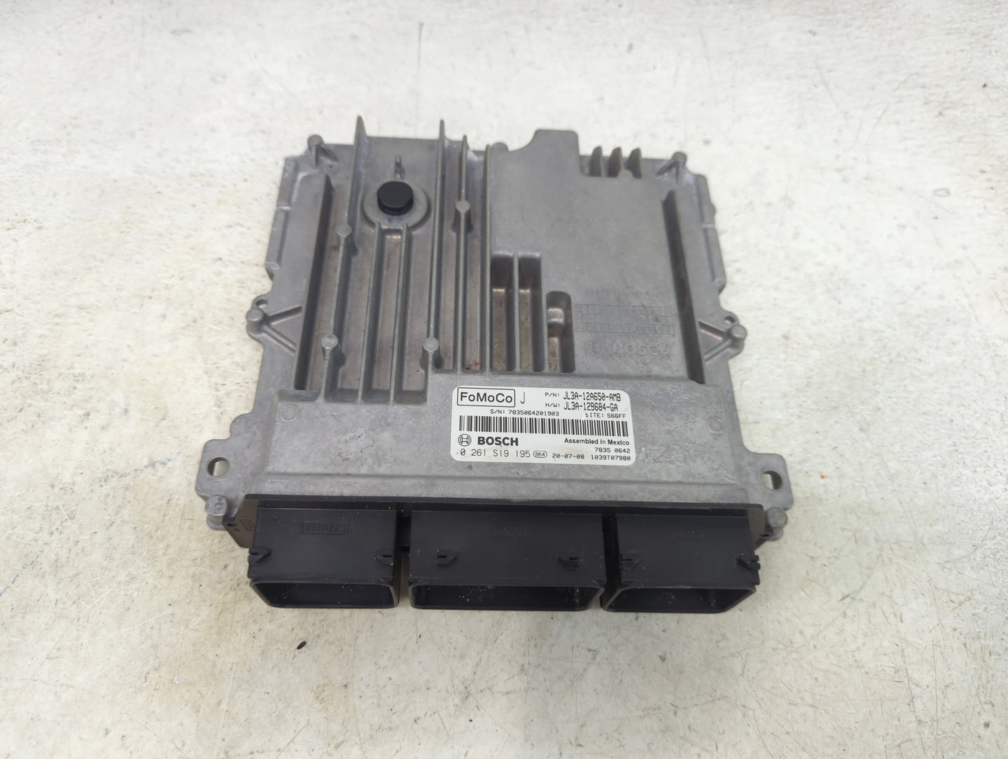 2020 Ford F150 PCM Engine Control Computer ECU ECM PCU OEM P/N:JL3A-12A650-AMB JL3A-12B684-GA, 0261S19195 Fits Fits 2018 201