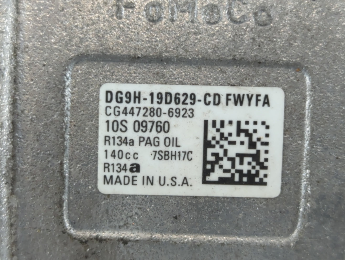 2018-2020 Ford Fusion Air Conditioning A/c Ac Compressor Oem - Oemusedautoparts1.com