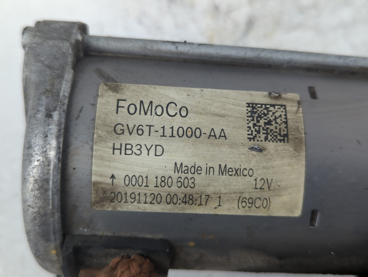 2013-2020 Ford Fusion Car Starter Motor Solenoid OEM P/N:GV6T-11000-AA Fits Fits 2012 2013 2014 2015 2016 2017 2018 2019 202