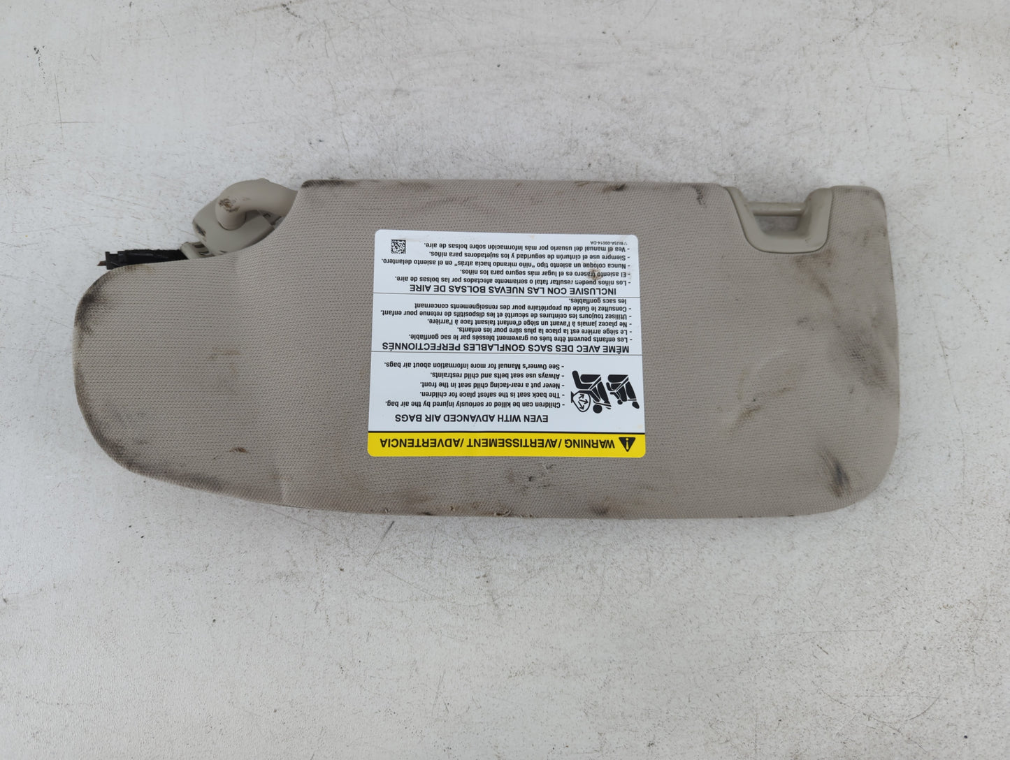 2017-2020 Ford Fusion Sun Visor Shade Replacement Passenger Right Mirror Fits Fits 2017 2018 2019 2020 OEM Used Auto Parts -