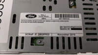 2017-2020 Ford Fusion Radio AM FM Cd Player Receiver Replacement P/N:HS7T-19C107-ZD KS7T-18D818-AD Fits 2017 2018 2019 2020 