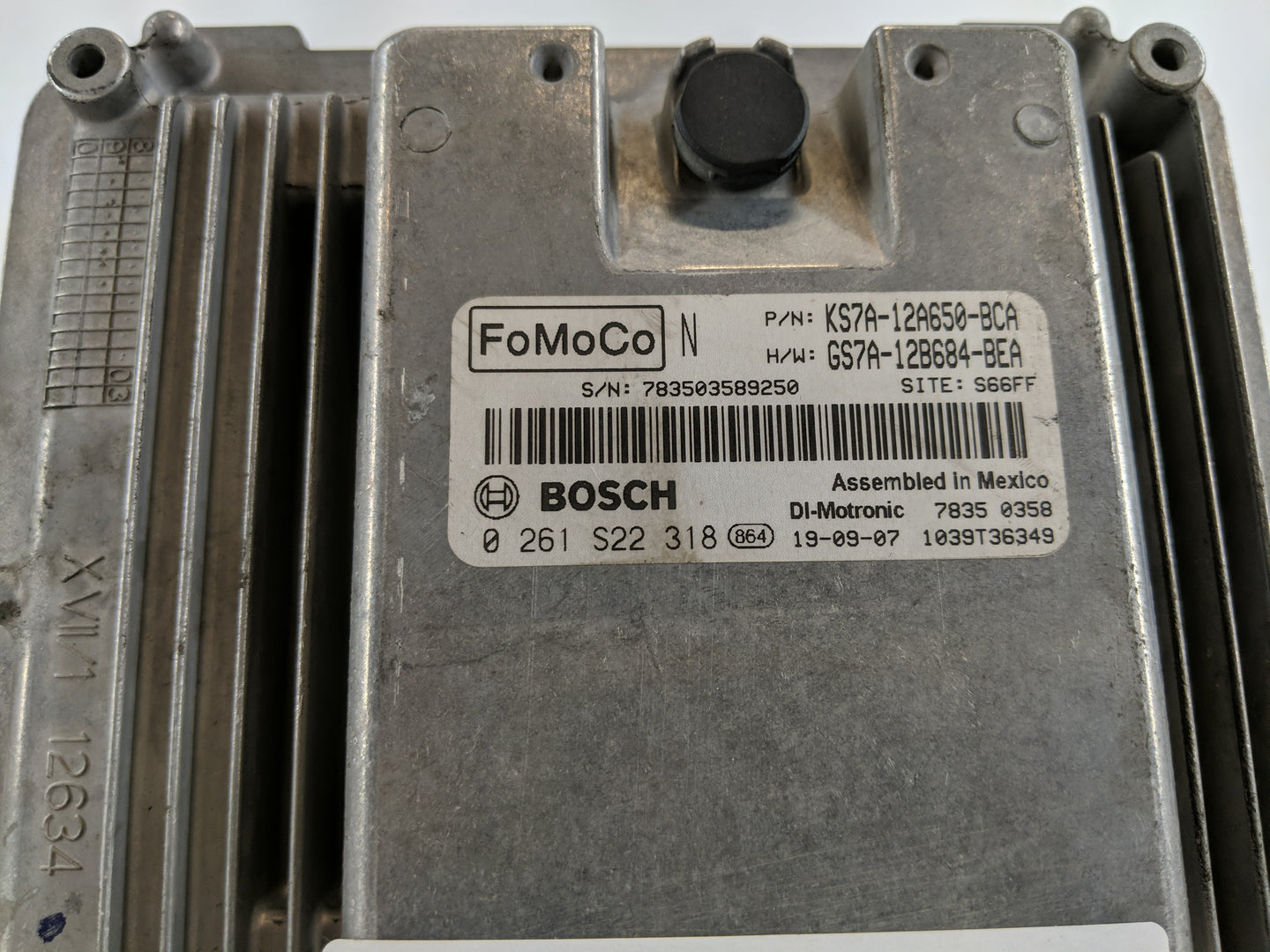 2020 Ford Fusion PCM Engine Control Computer ECU ECM PCU OEM P/N:KS7A-12A650-BCA Fits OEM Used Auto Parts - Oemusedautoparts