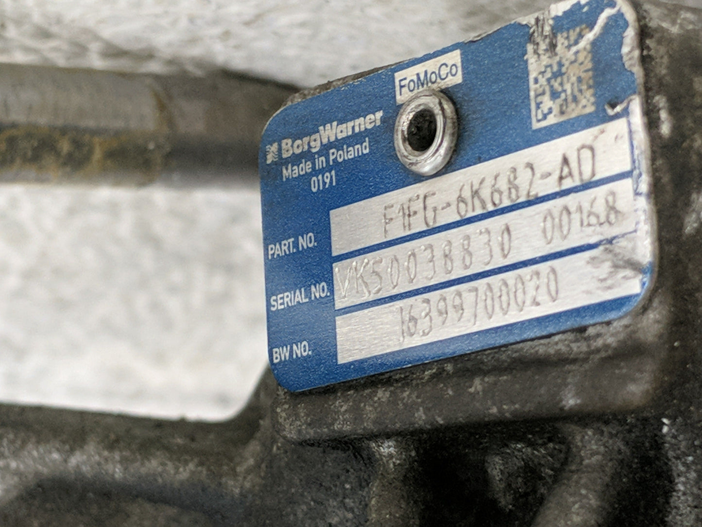 2014 Ford Fusion Turbocharger Turbo Charger Super Charger Supercharger - Oemusedautoparts1.com