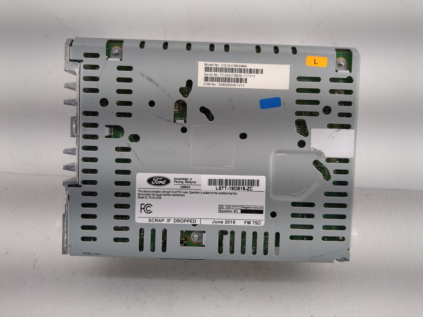 2016-2020 Ford Fusion Radio AM FM Cd Player Receiver Replacement P/N:LS7T-18D818-ZC Fits Fits 2016 2017 2018 2019 2020 OEM U
