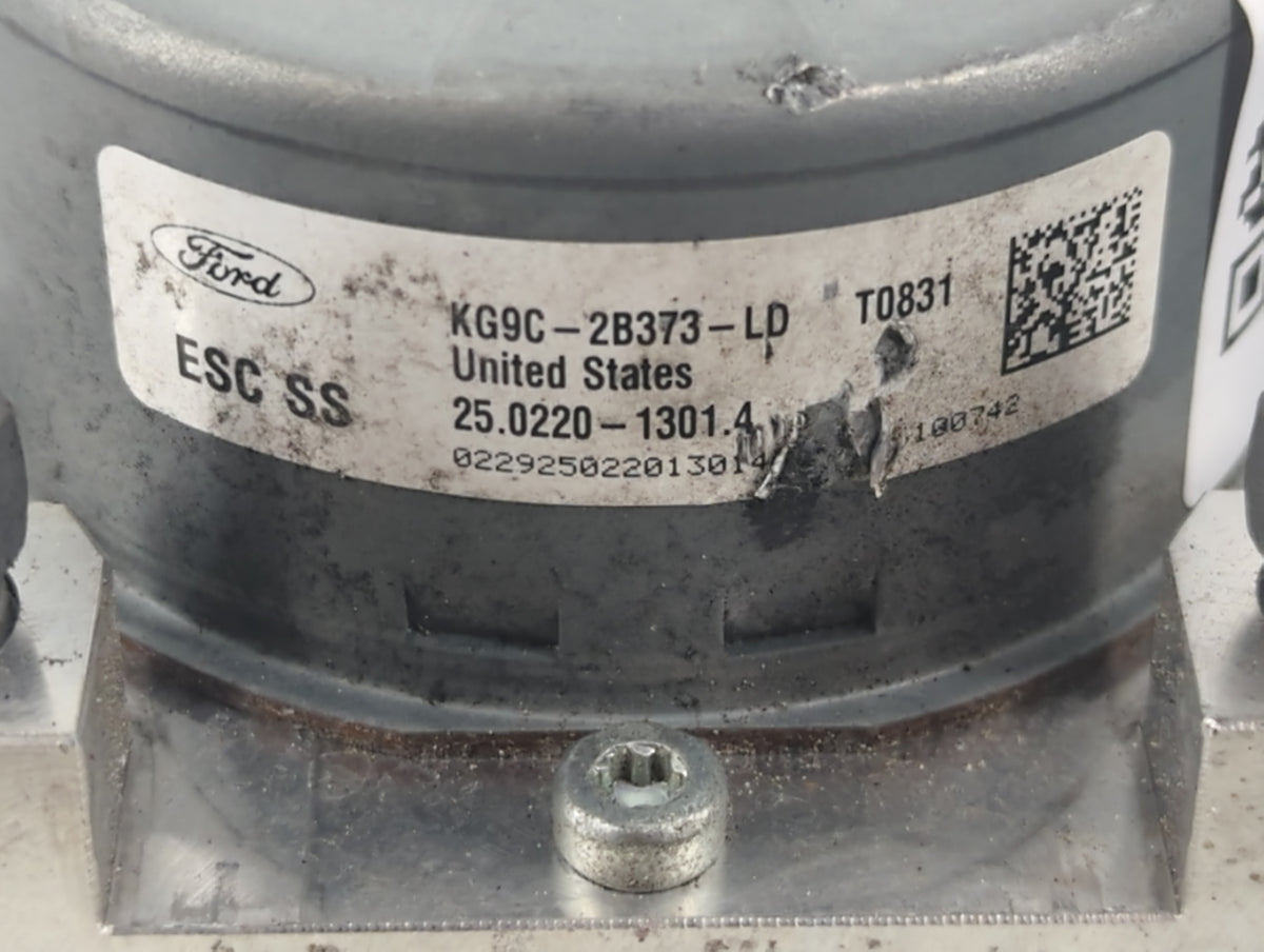 2019-2020 Ford Fusion Anti-Lock Brake ABS Pump Module Actuator OEM P/N:KG9C-2B373-LD Fits Fits 2019 2020 OEM Used Auto Parts