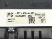 2020 Ford Fusion Instrument Cluster Speedometer Gauges P/N:LS7T-10849-MC Fits OEM Used Auto Parts - Oemusedautoparts1.com
