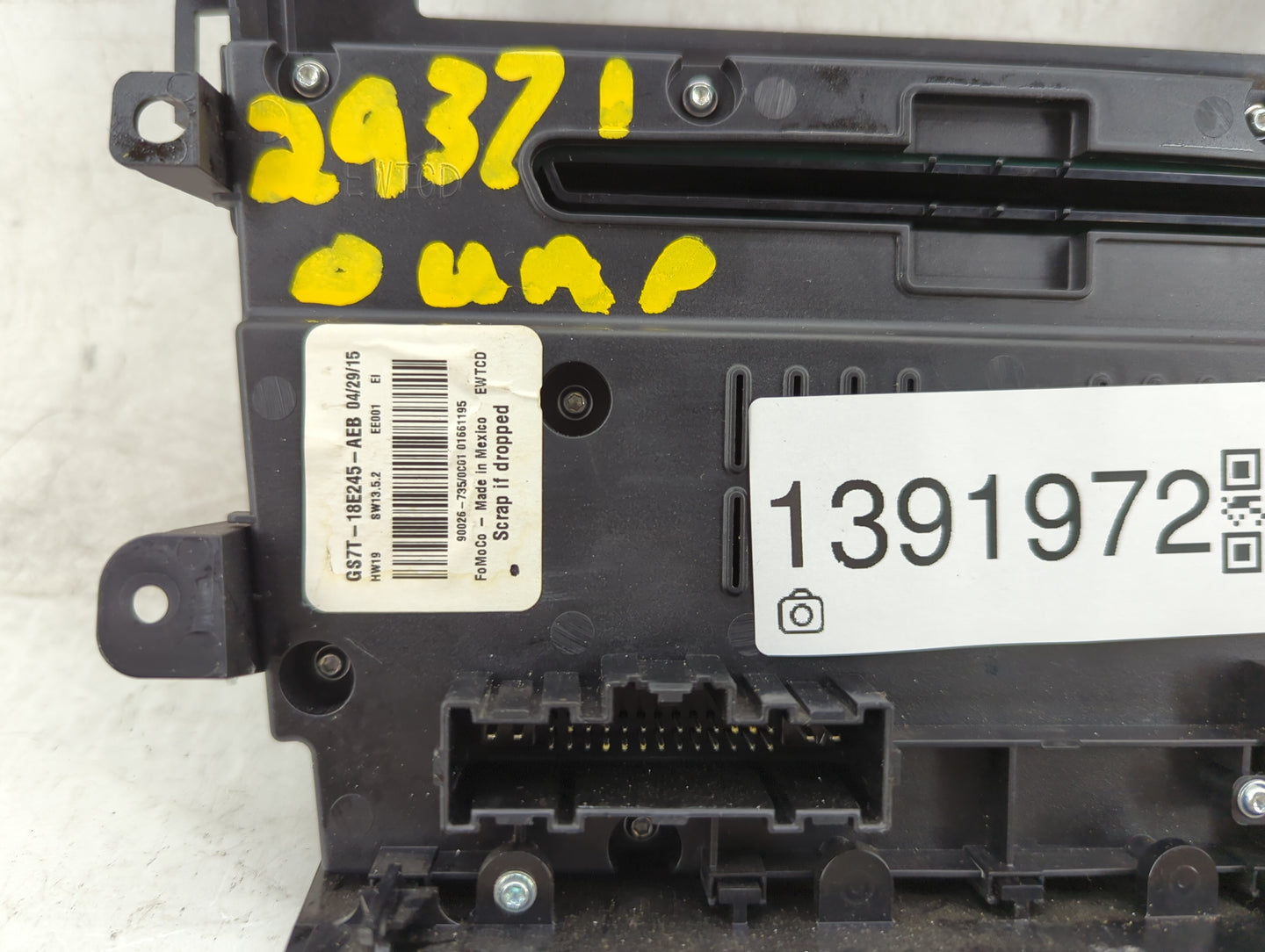 2016-2020 Ford Fusion Radio Control Panel - Oemusedautoparts1.com