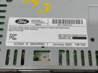2020 Ford Fusion Radio AM FM Cd Player Receiver Replacement P/N:LS7T-18D818-ZC Fits OEM Used Auto Parts - Oemusedautoparts1.