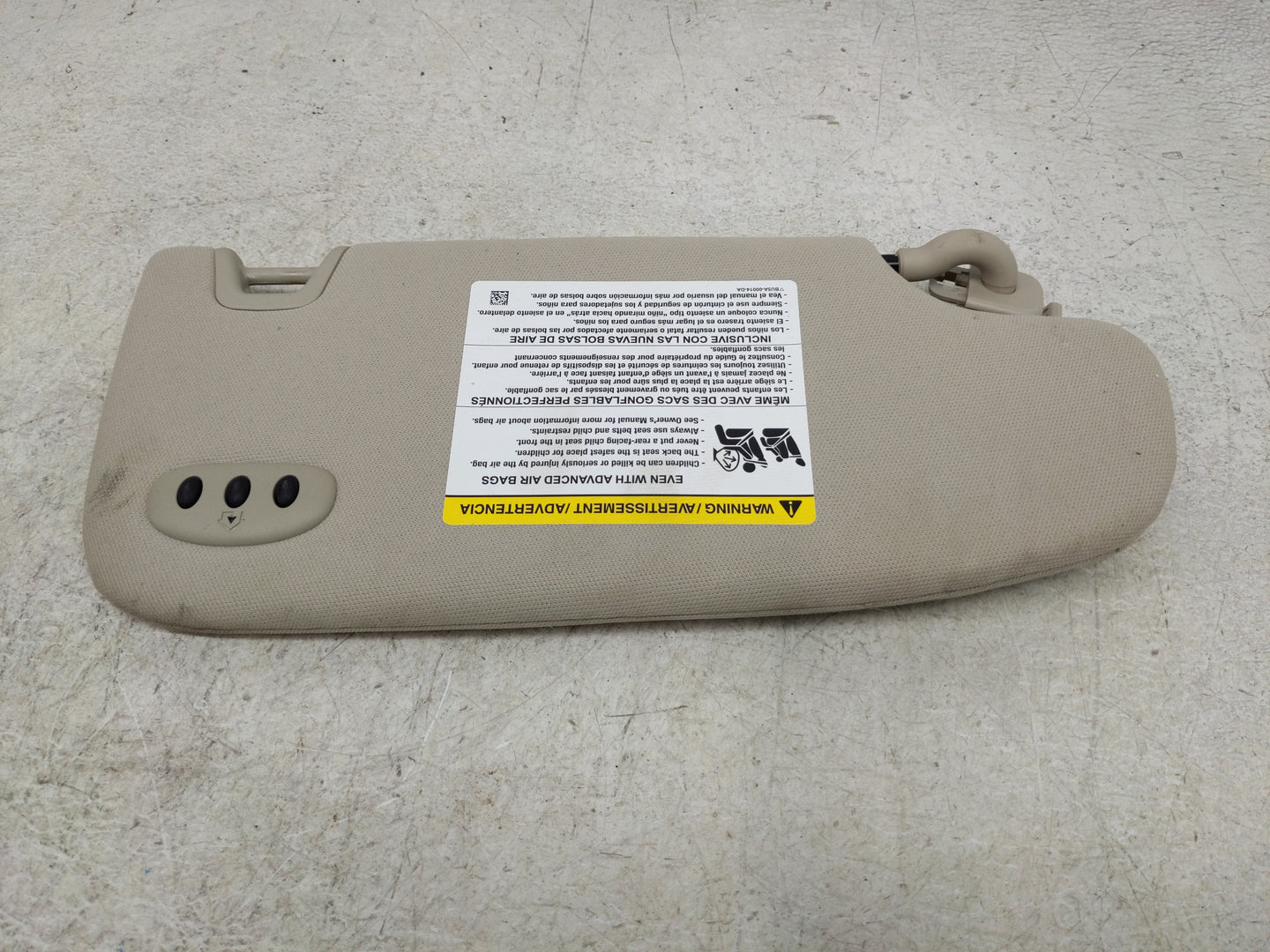 2019-2020 Ford Fusion Sun Visor Shade Replacement Driver Left Mirror Fits Fits 2018 2019 2020 OEM Used Auto Parts - Oemuseda