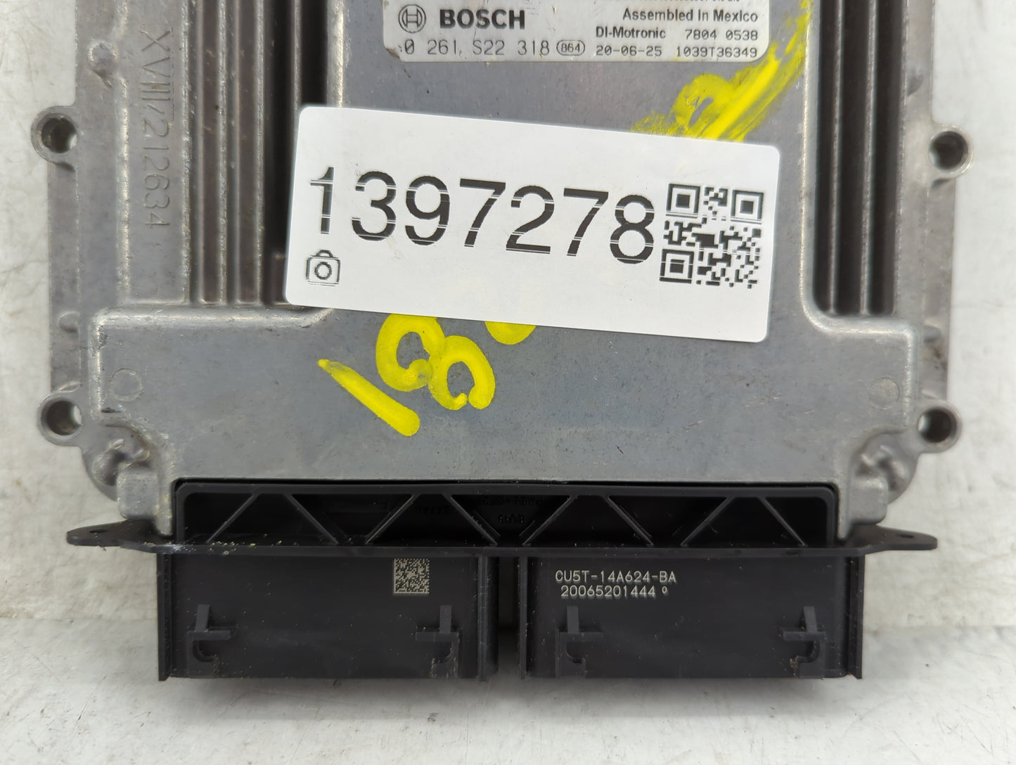 2020 Ford Fusion PCM Engine Control Computer ECU ECM PCU OEM P/N:CU5T-14A624-BA 0 261 S22 318, KS7A-12A650-BCA Fits OEM Used