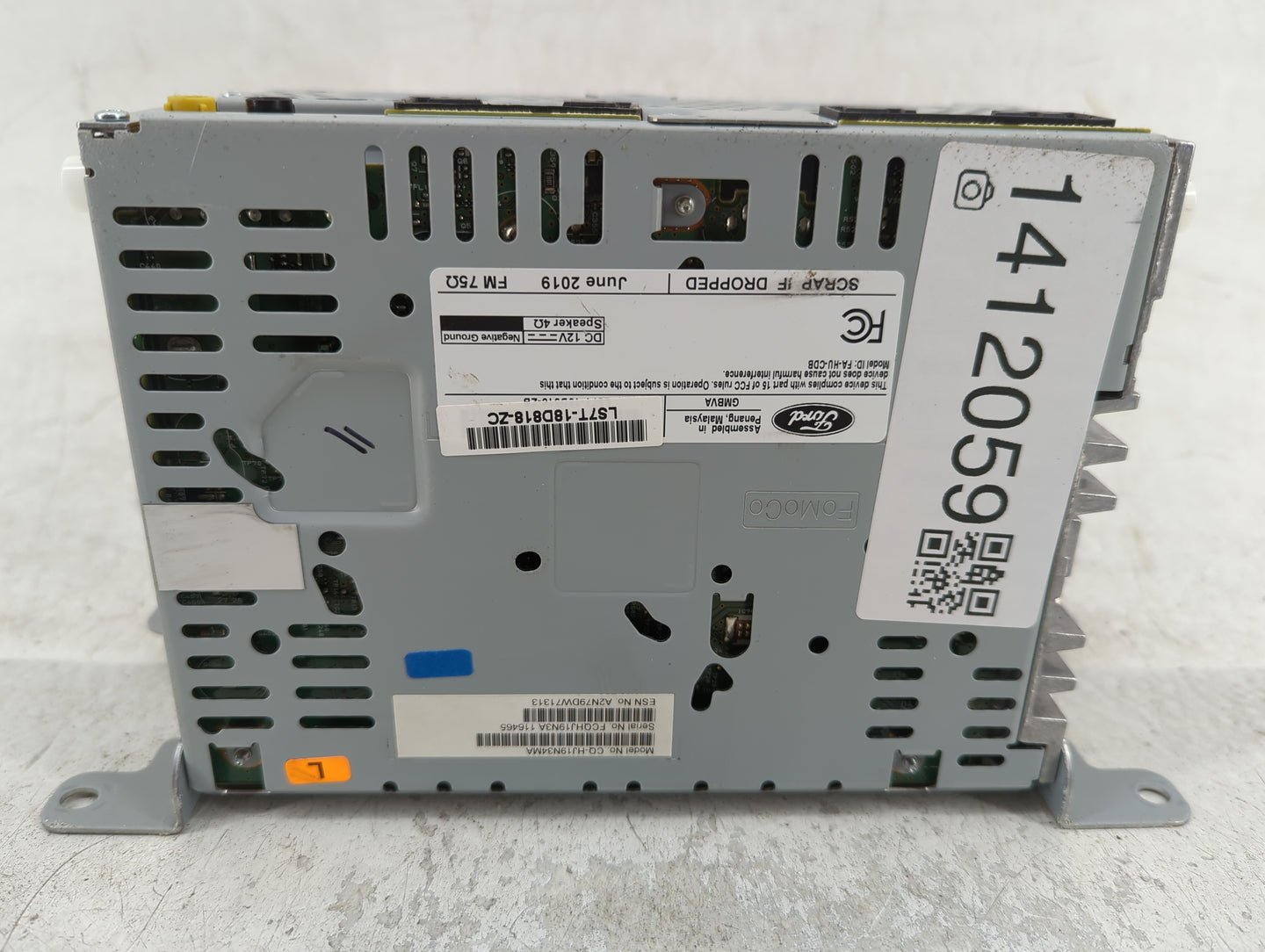 2020 Ford Fusion Radio AM FM Cd Player Receiver Replacement P/N:LS7T-18D818-ZC Fits OEM Used Auto Parts - Oemusedautoparts1.