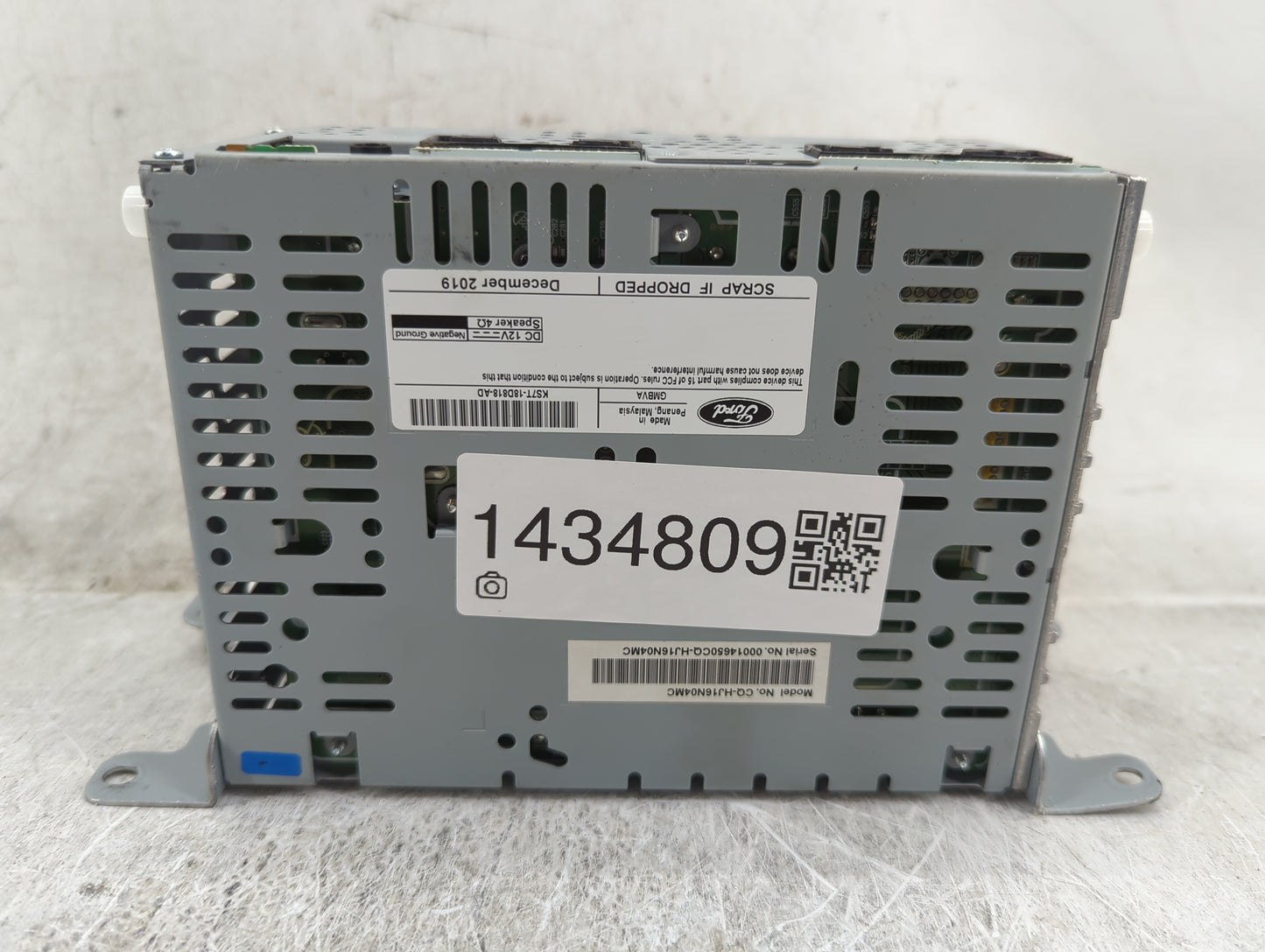 2020 Ford Fusion Radio AM FM Cd Player Receiver Replacement P/N:KS7T-18D818-AD CQ-HJ16N04MC Fits OEM Used Auto Parts - Oemus