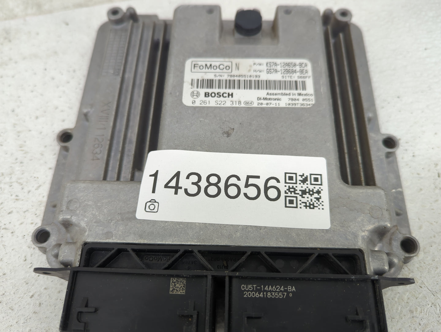 2020 Ford Fusion PCM Engine Control Computer ECU ECM PCU OEM P/N:KS7A-12A650-BCA GS7A-12B684-BEA, 0261S22318, CU5T-14A624-BA