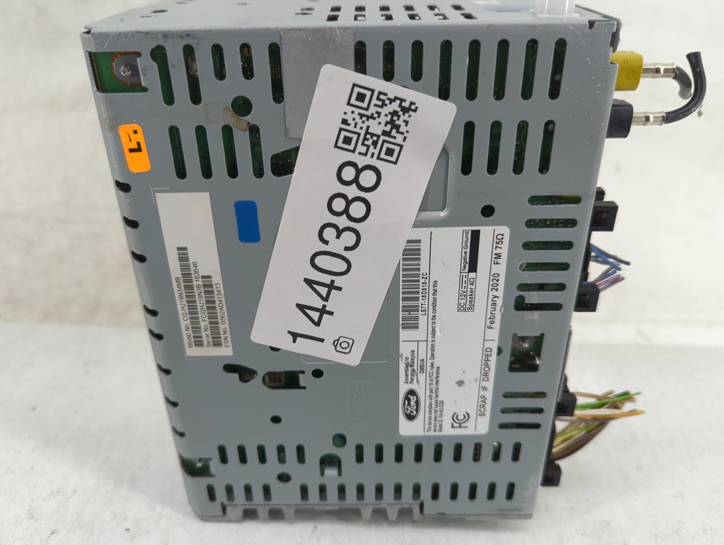 2019-2020 Ford Fusion Radio AM FM Cd Player Receiver Replacement P/N:LS7T-18D818-ZC Fits Fits 2019 2020 OEM Used Auto Parts 