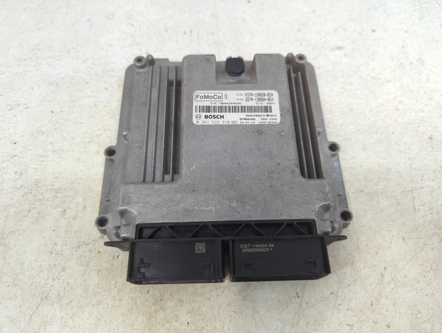 2020 Ford Fusion PCM Engine Control Computer ECU ECM PCU OEM P/N:KS7A-12A650-BCA GS7A-12B684-BEA, 0261S22318, CU5T-14A624-BA