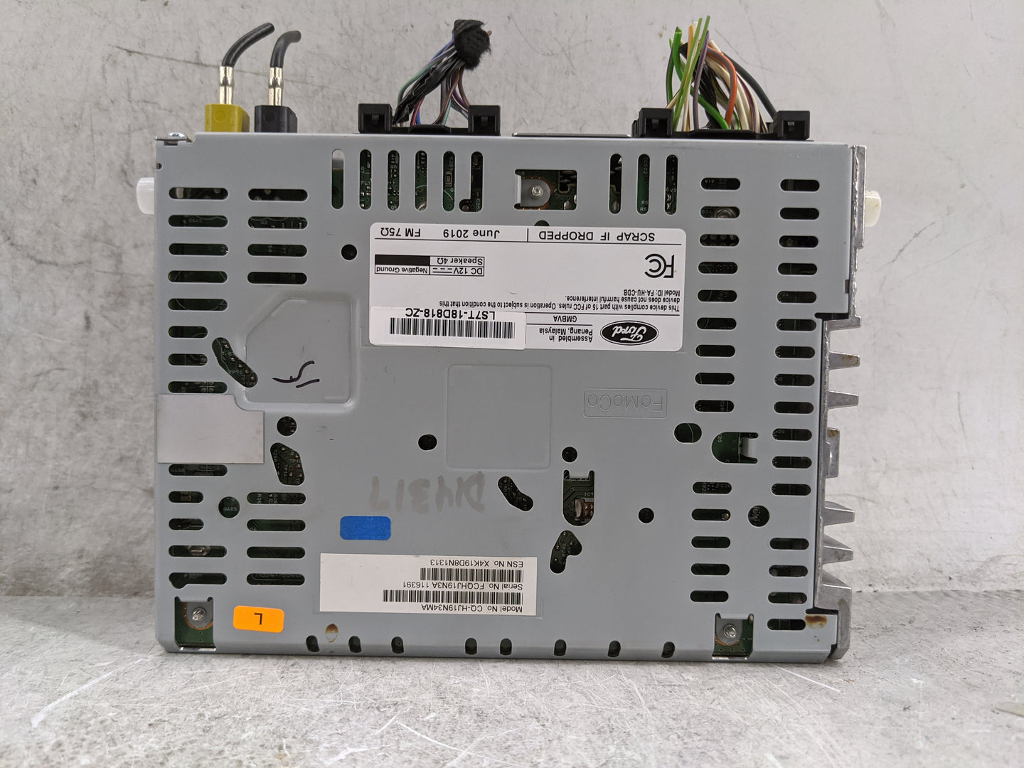 2020 Ford Fusion Radio AM FM Cd Player Receiver Replacement P/N:LS7T-18D818-ZC CQ-HJ19N34AA, FA-HU-CDB Fits OEM Used Auto Pa