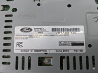 2020 Ford Fusion Radio AM FM Cd Player Receiver Replacement P/N:LS7T-18D818-ZC CQ-HJ19N34AA, FA-HU-CDB Fits OEM Used Auto Pa