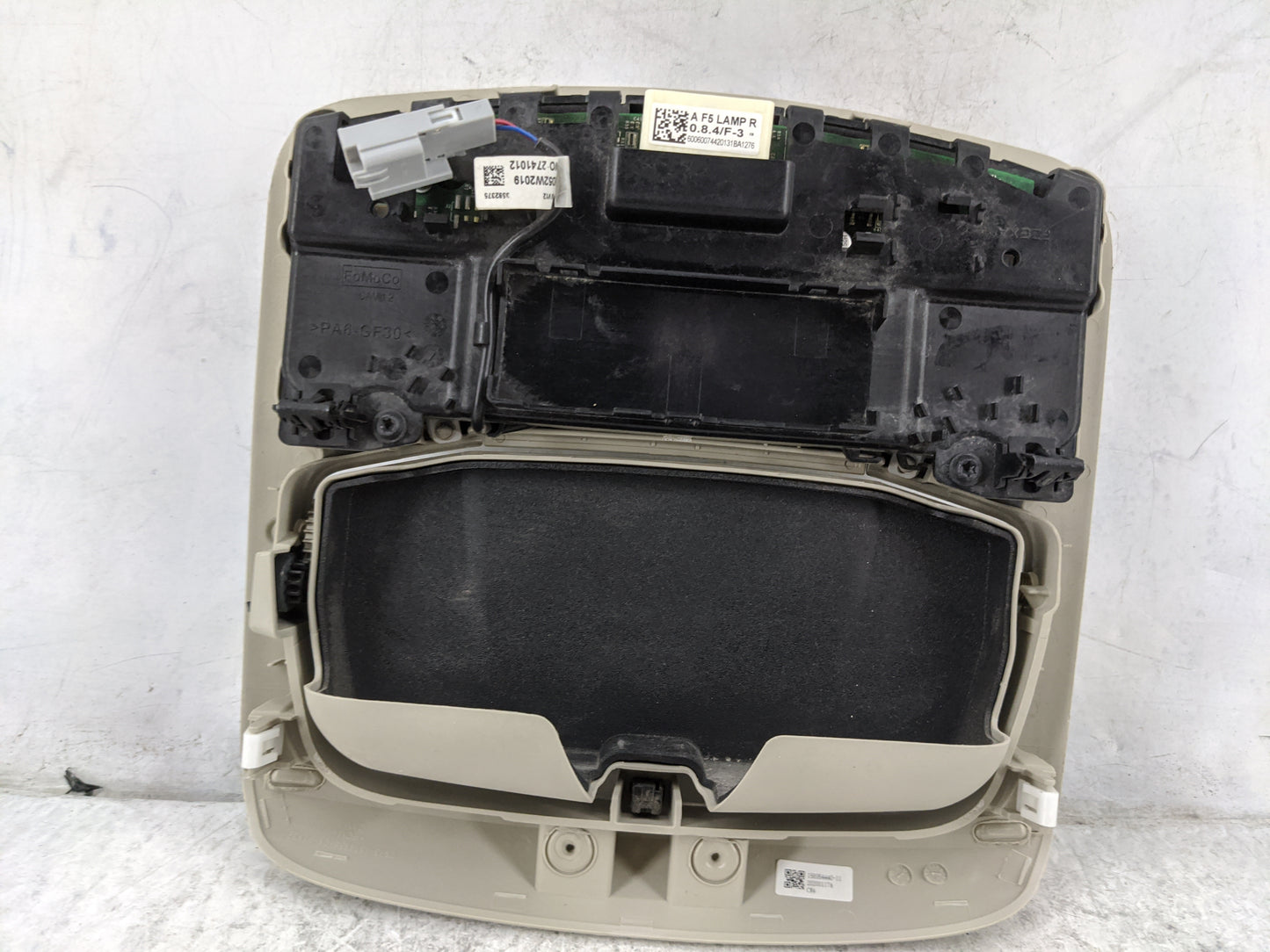 2017-2020 Ford Fusion Overhead Roof Console Tan 1478264 - Oemusedautoparts1.com