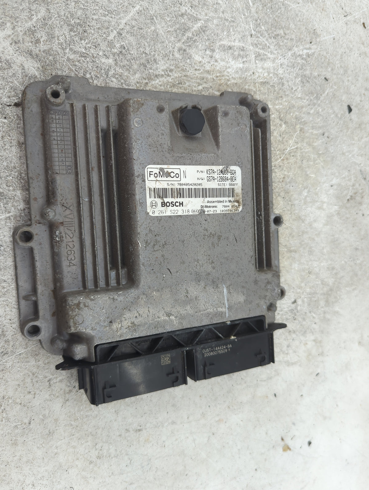 2020 Ford Fusion PCM Engine Control Computer ECU ECM PCU OEM P/N:KS7A-12A650-BGA GS7A-12B684-BEA, 0261S22318 Fits OEM Used A