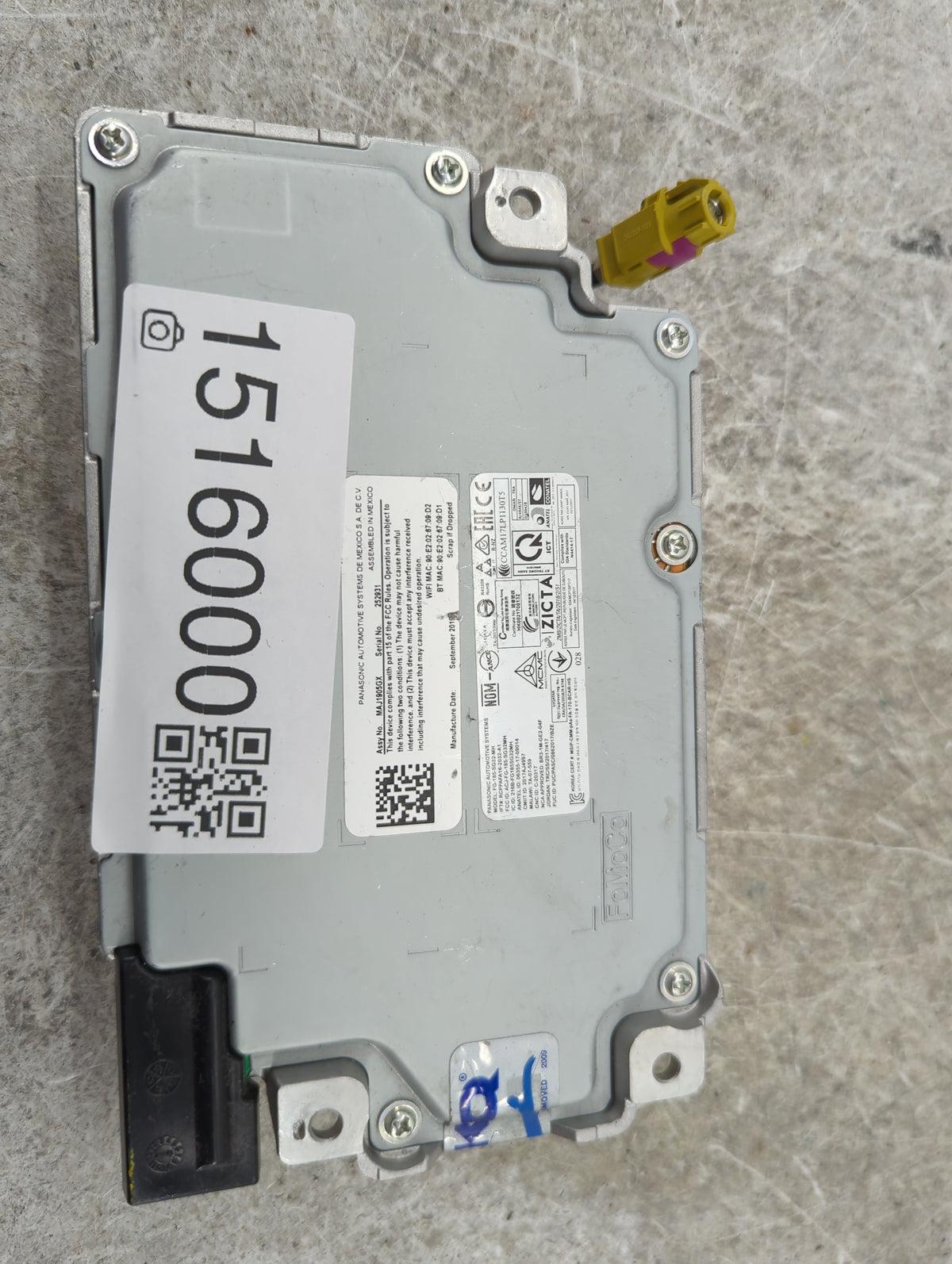 2020-2020 Ford Fusion Communication Control Module Ls7t-14g370-bcg - Oemusedautoparts1.com