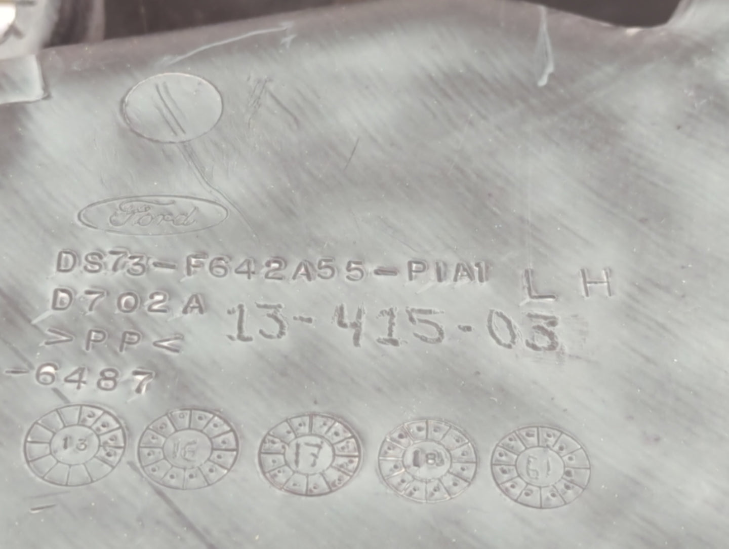 2020 Ford Fusion Rear Left Driver Interior Door Panel Trim Black - Oemusedautoparts1.com