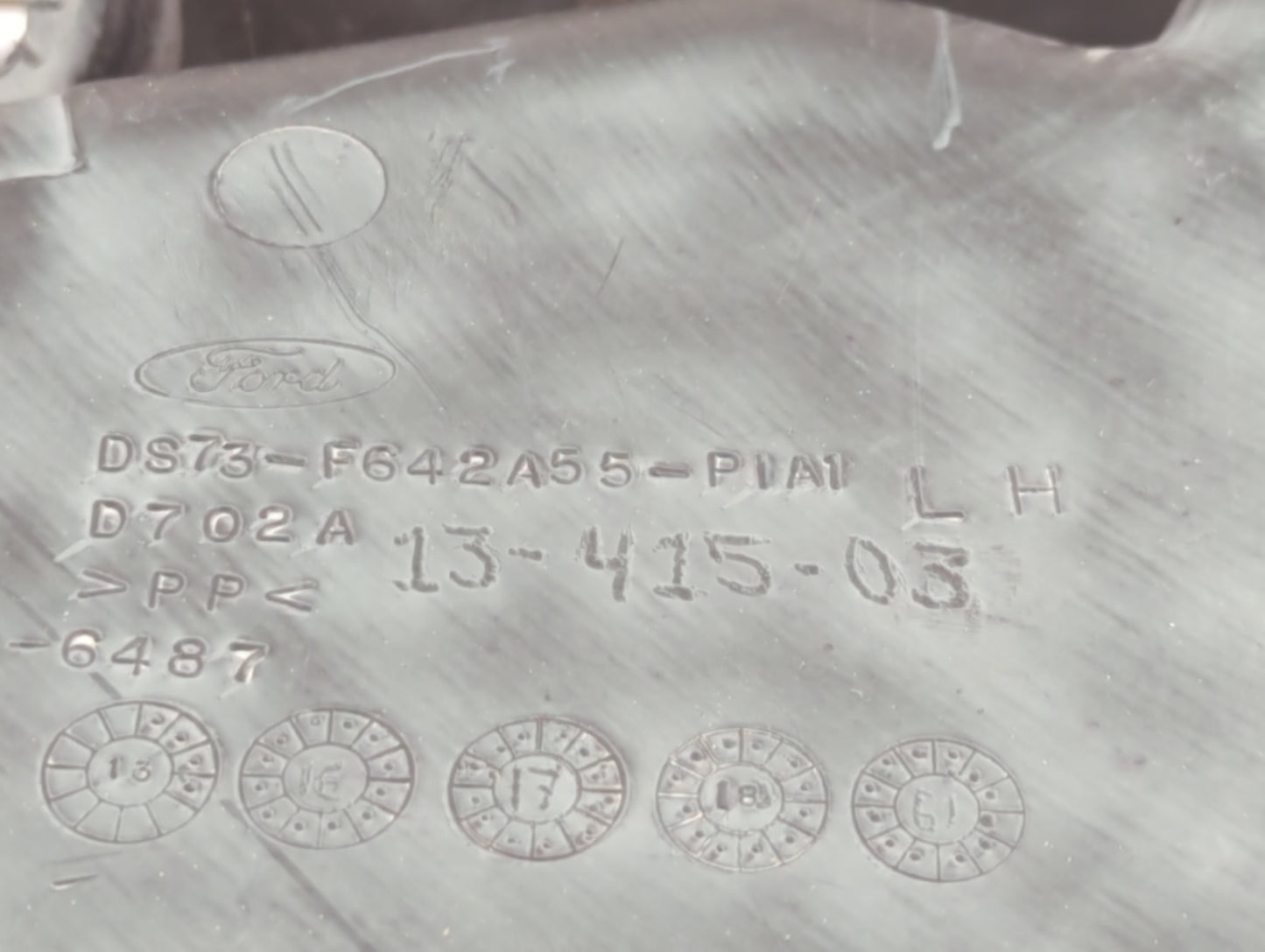 2020 Ford Fusion Rear Left Driver Interior Door Panel Trim Black - Oemusedautoparts1.com