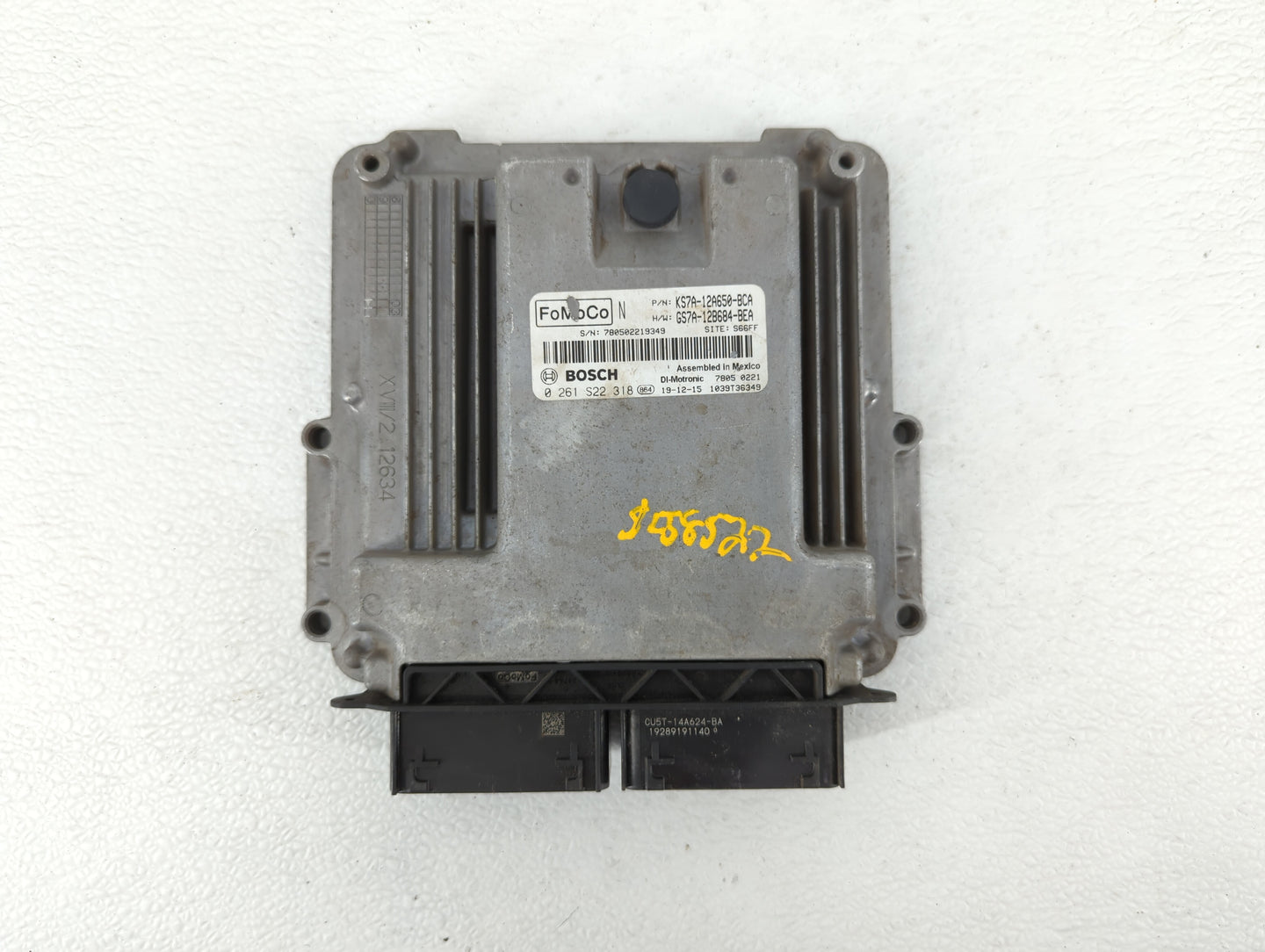 2020 Ford Fusion PCM Engine Control Computer ECU ECM PCU OEM P/N:KS7A-12A650-BCA Fits OEM Used Auto Parts - Oemusedautoparts