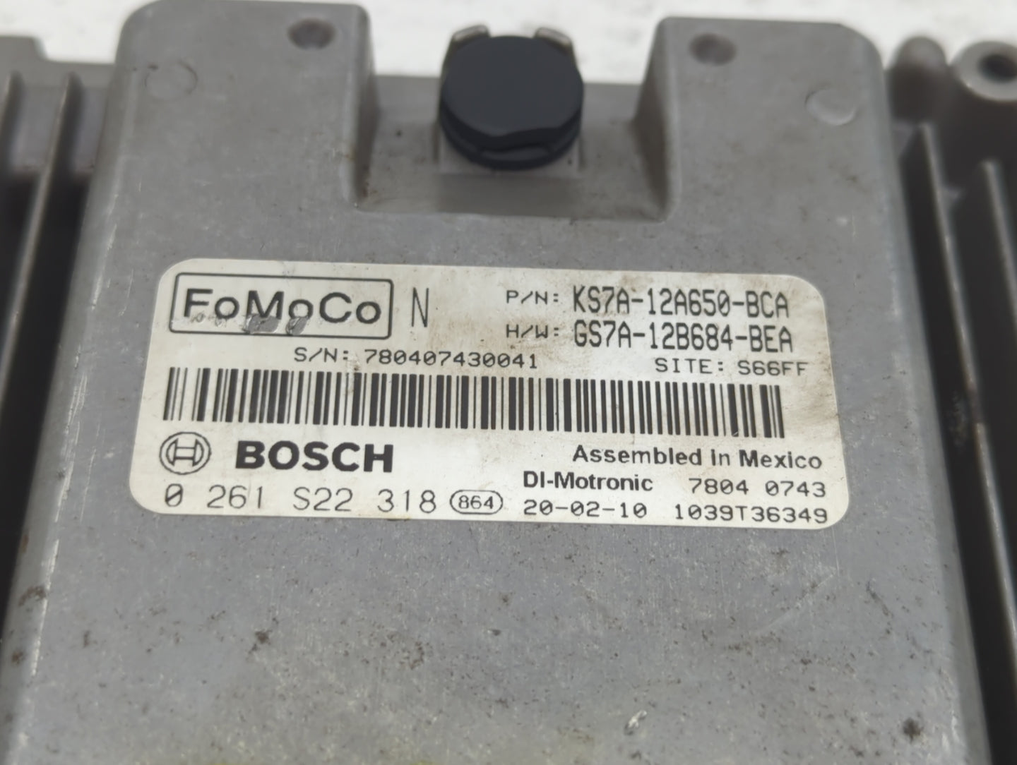 2020 Ford Fusion PCM Engine Control Computer ECU ECM PCU OEM P/N:GS7A-12B684-BEA KS7A-12A650-BCA Fits OEM Used Auto Parts - 
