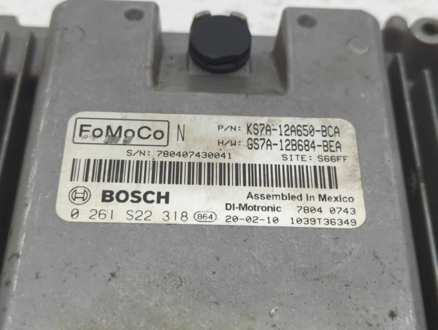 2020 Ford Fusion PCM Engine Control Computer ECU ECM PCU OEM P/N:GS7A-12B684-BEA KS7A-12A650-BCA Fits OEM Used Auto Parts - 