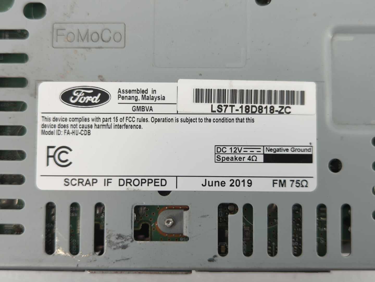 2020 Ford Fusion Am Fm Cd Player Radio Receiver - Oemusedautoparts1.com