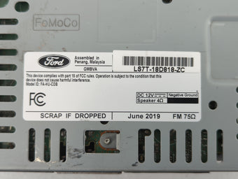 compare product 2020 Ford Fusion Am Fm Cd Player Radio Receiver