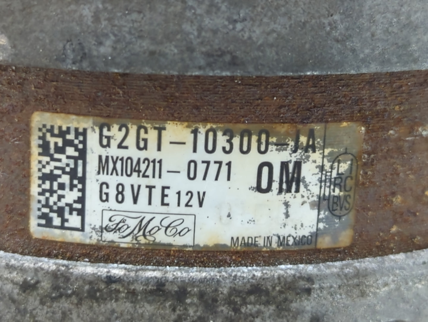 2013-2020 Ford Fusion Alternator Replacement Generator Charging Assembly Engine OEM P/N:G2GT-10300-JA Fits OEM Used Auto Par