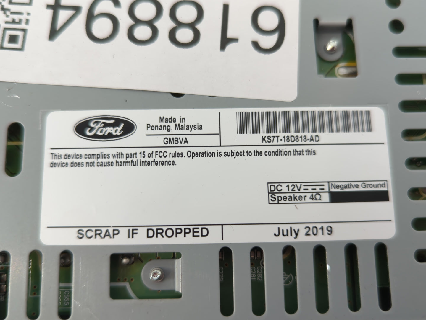 2017-2020 Ford Fusion Am Fm Cd Player Radio Receiver - Oemusedautoparts1.com