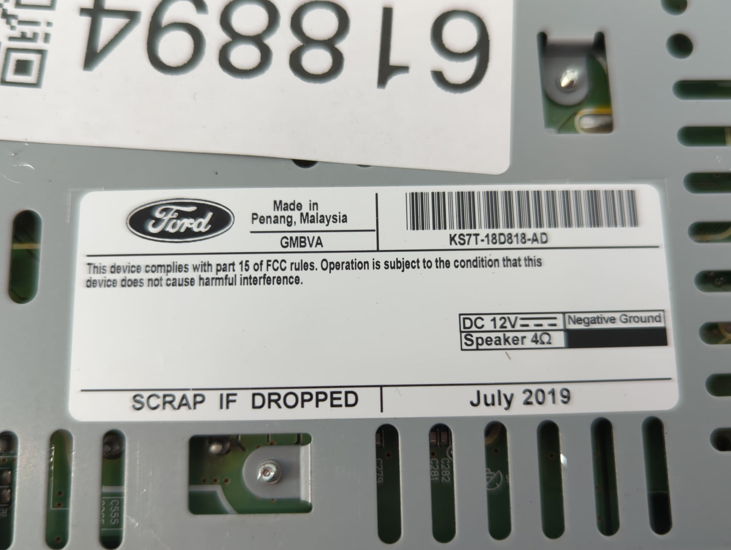 2017-2020 Ford Fusion Am Fm Cd Player Radio Receiver - Oemusedautoparts1.com