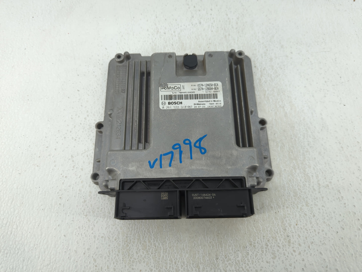 2020 Ford Fusion PCM Engine Control Computer ECU ECM PCU OEM P/N:GS7A-12B684-BEA KS7A-12A650-BCA Fits OEM Used Auto Parts - 