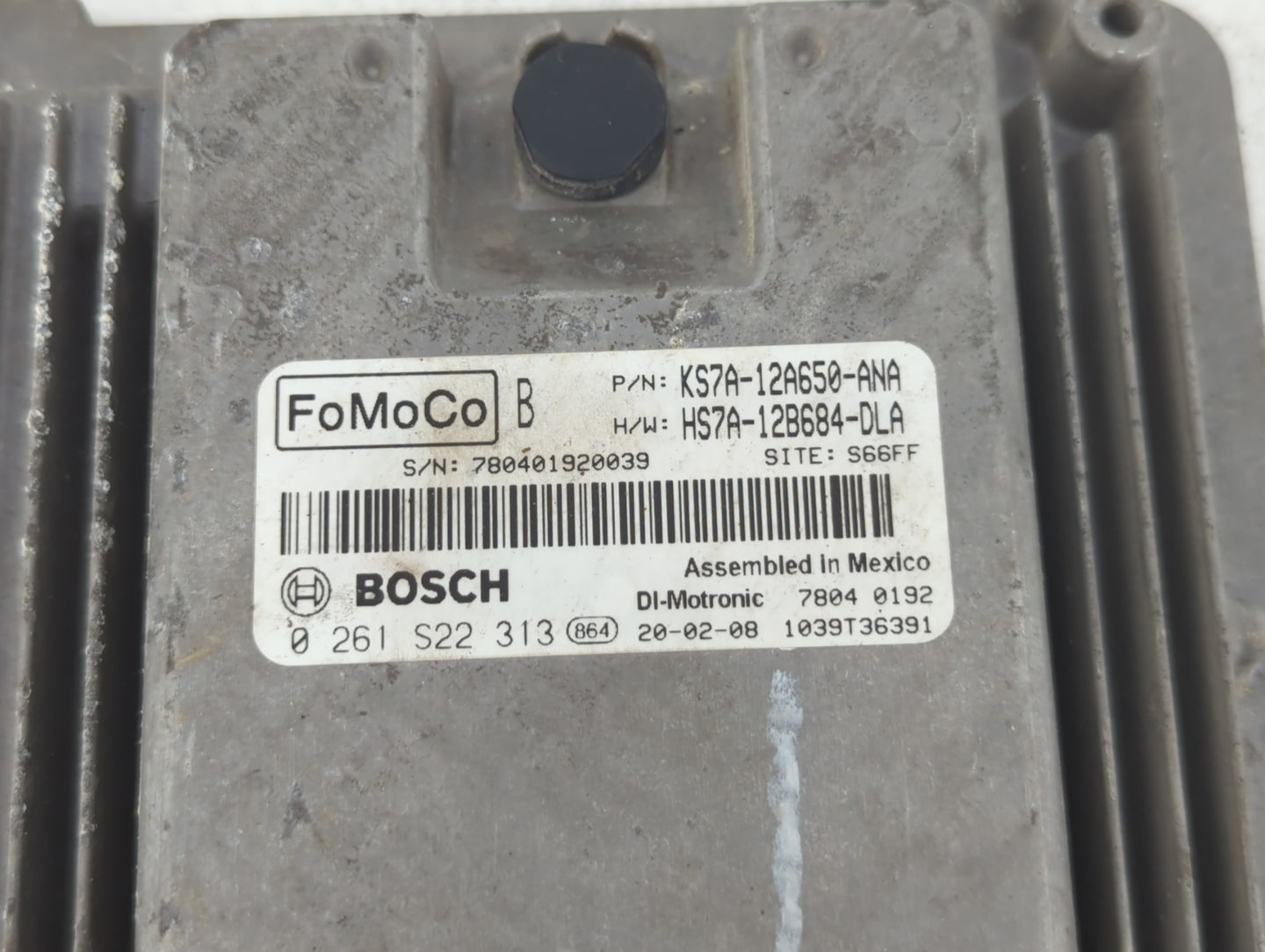 2017-2020 Ford Fusion PCM Engine Control Computer ECU ECM PCU OEM P/N:KS7A-12A650-ANA Fits Fits 2017 2018 2019 2020 OEM Used