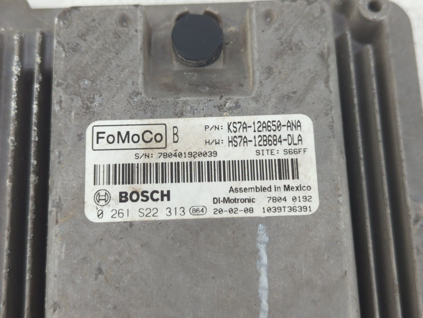 2017-2020 Ford Fusion PCM Engine Control Computer ECU ECM PCU OEM P/N:KS7A-12A650-ANA Fits Fits 2017 2018 2019 2020 OEM Used