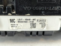 2020 Ford Fusion Instrument Cluster Speedometer Gauges P/N:LS7T-10849-MC Fits OEM Used Auto Parts - Oemusedautoparts1.com