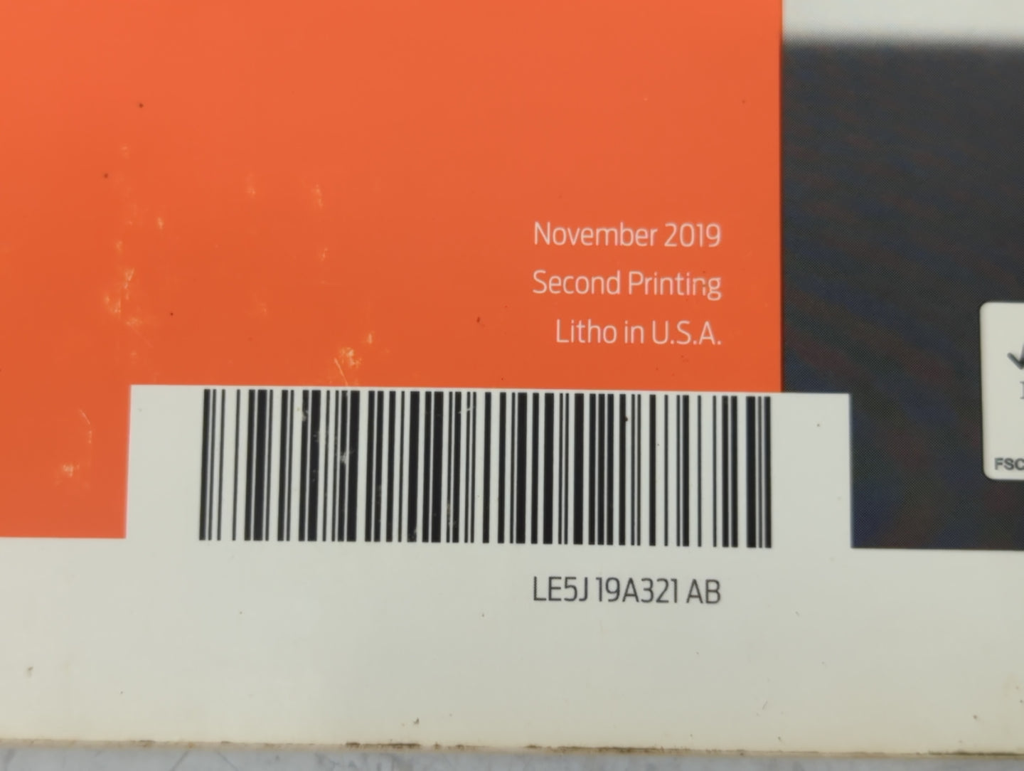 2020 Ford Fusion Owners Manual Book Guide P/N:LE5J 19A321 AB OEM Used Auto Parts - Oemusedautoparts1.com