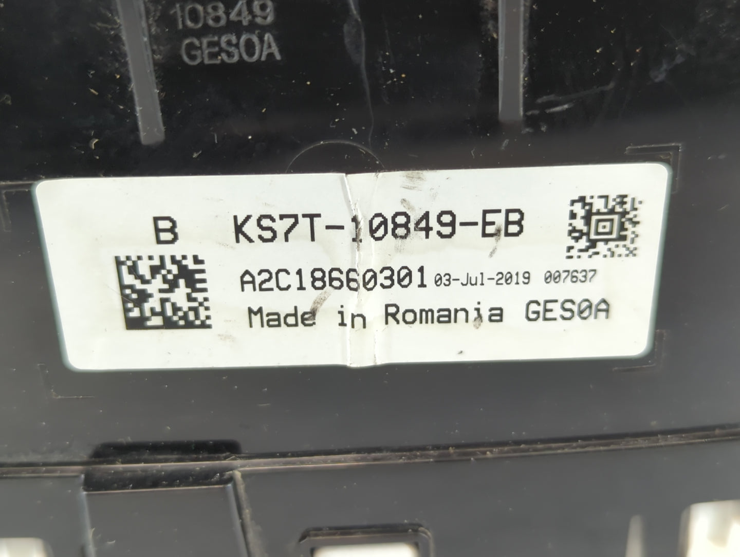 2019-2020 Ford Fusion Instrument Cluster Speedometer Gauges P/N:KS7T-108490-EB Fits Fits 2019 2020 OEM Used Auto Parts - Oem