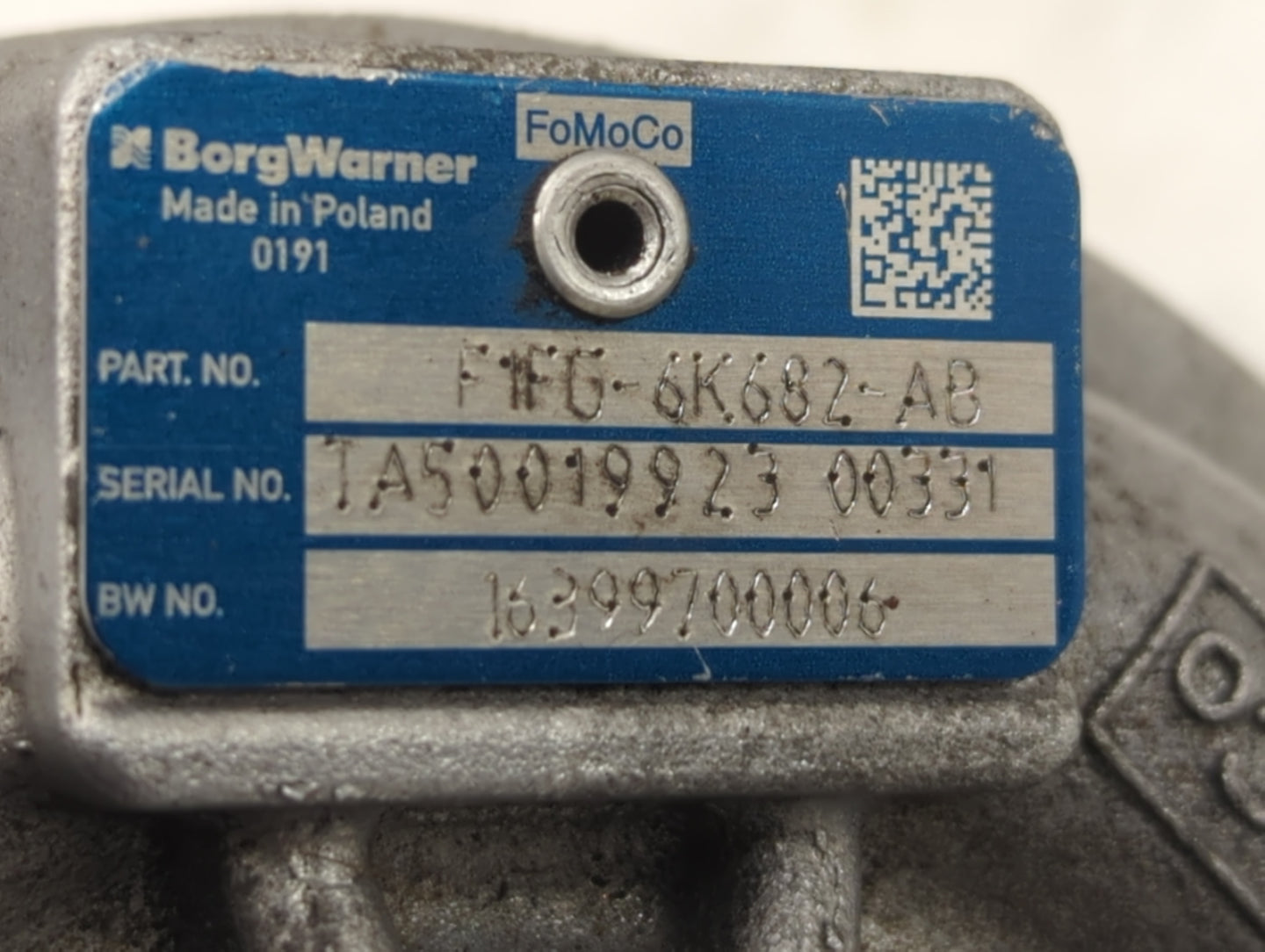 2014 Ford Fusion Turbocharger Turbo Charger Super Charger Supercharger - Oemusedautoparts1.com