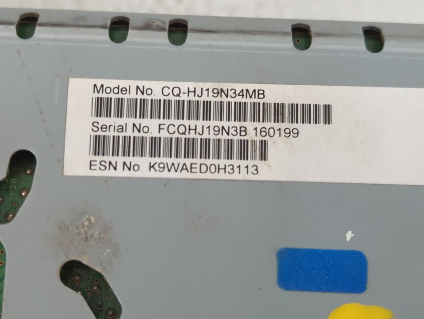 2017-2020 Ford Fusion Radio AM FM Cd Player Receiver Replacement Fits Fits 2017 2018 2019 2020 OEM Used Auto Parts - Oemused