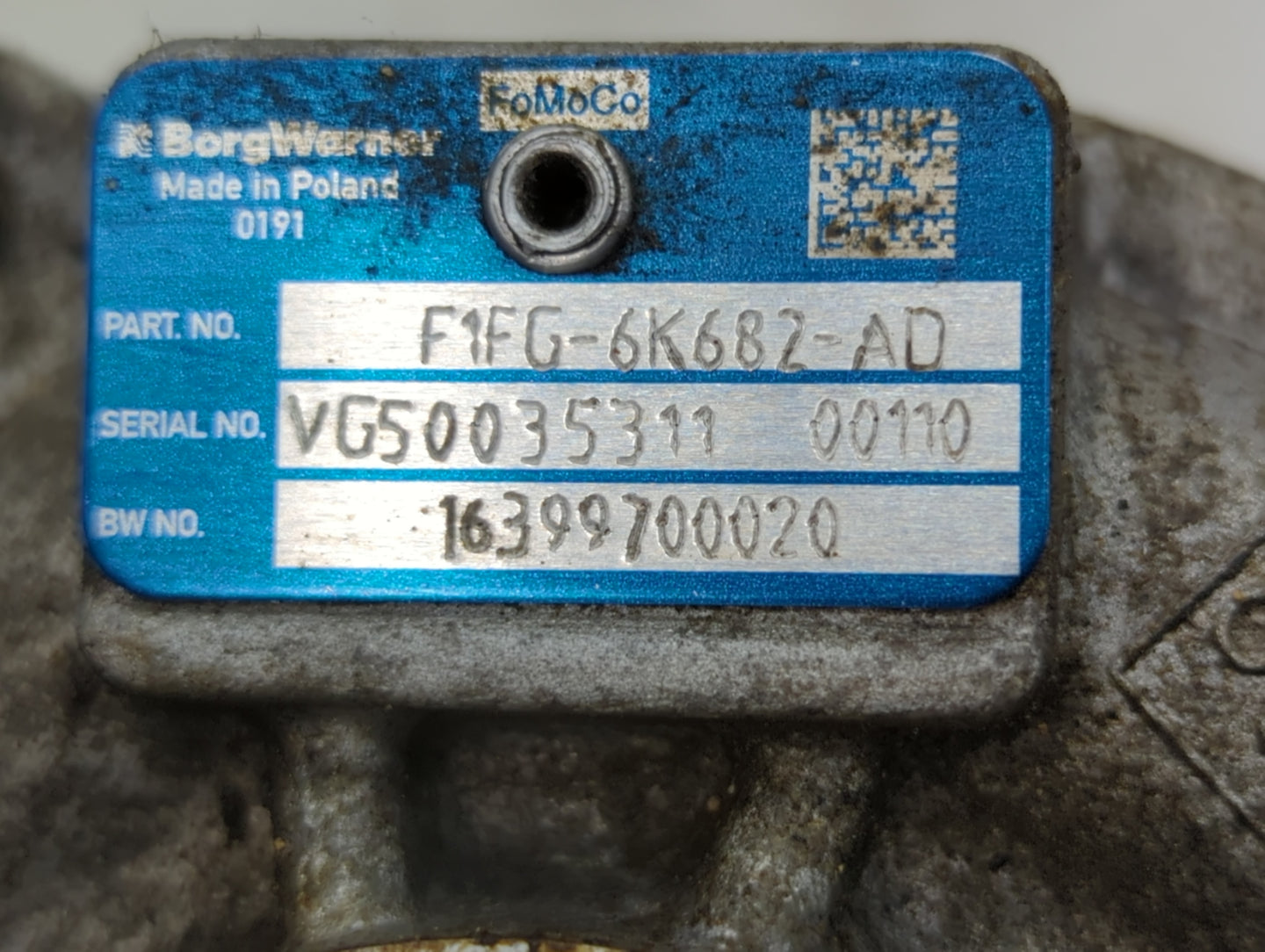 2014 Ford Fusion Turbocharger Turbo Charger Super Charger Supercharger - Oemusedautoparts1.com