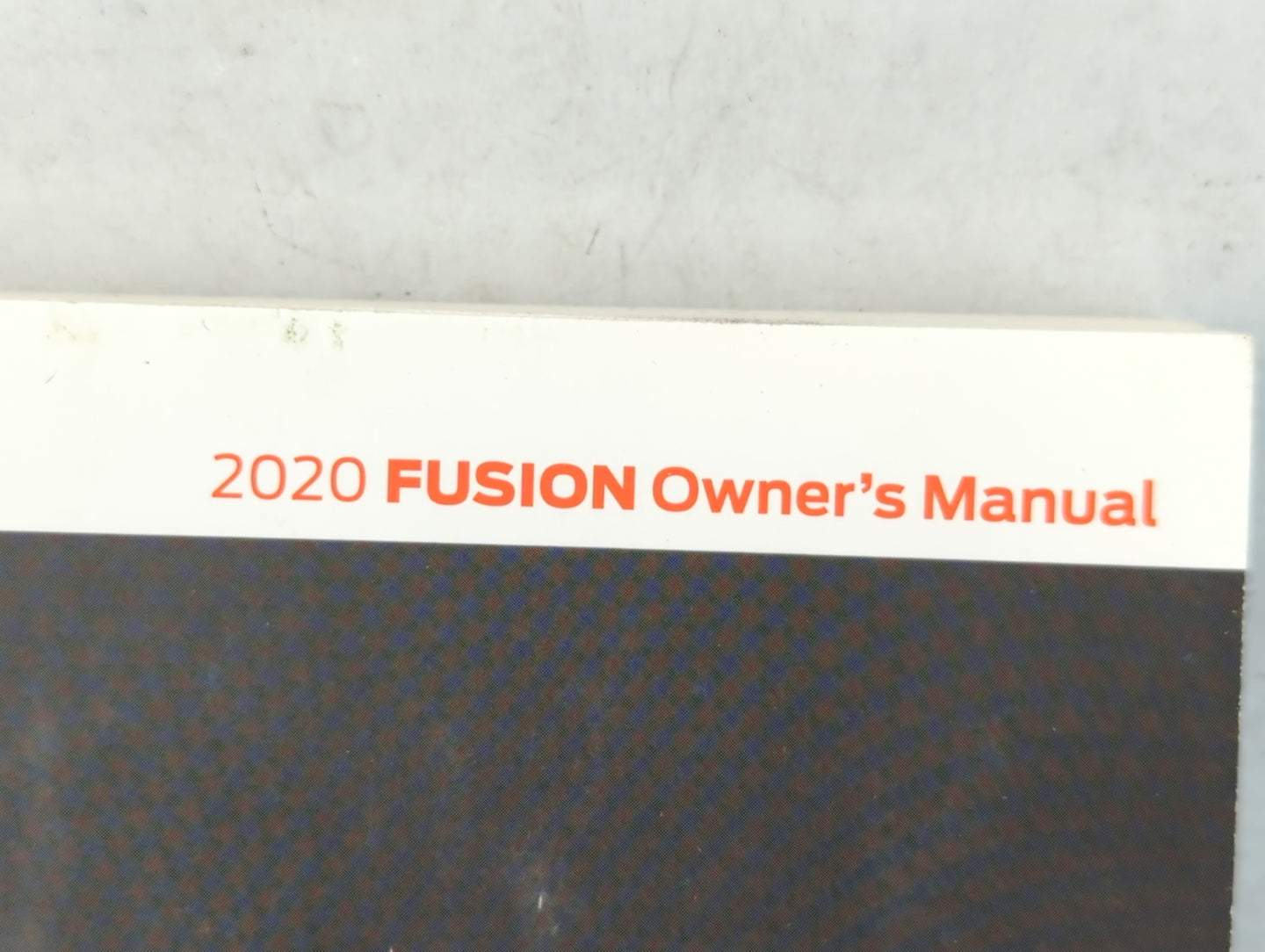 2020 Ford Fusion Owners Manual Book Guide P/N:LE5J 19A321 AA OEM Used Auto Parts - Oemusedautoparts1.com