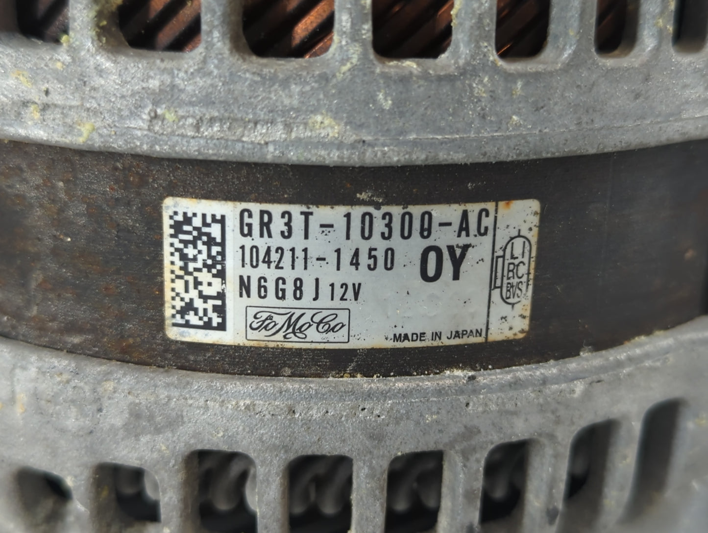 2016-2022 Ford Mustang Alternator Replacement Generator Charging Assembly Engine OEM P/N:GR3T-10300-AC Fits OEM Used Auto Pa
