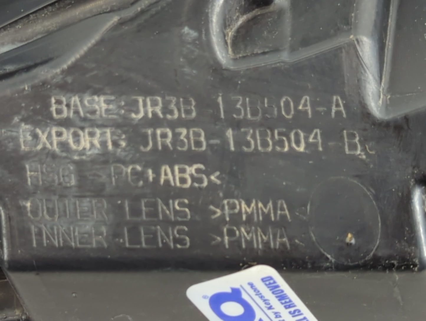 2018-2022 Ford Mustang Tail Light Assembly Passenger Right OEM P/N:JR3B-13B504-B JR3B-13B504-A Fits Fits 2018 2019 2020 2021