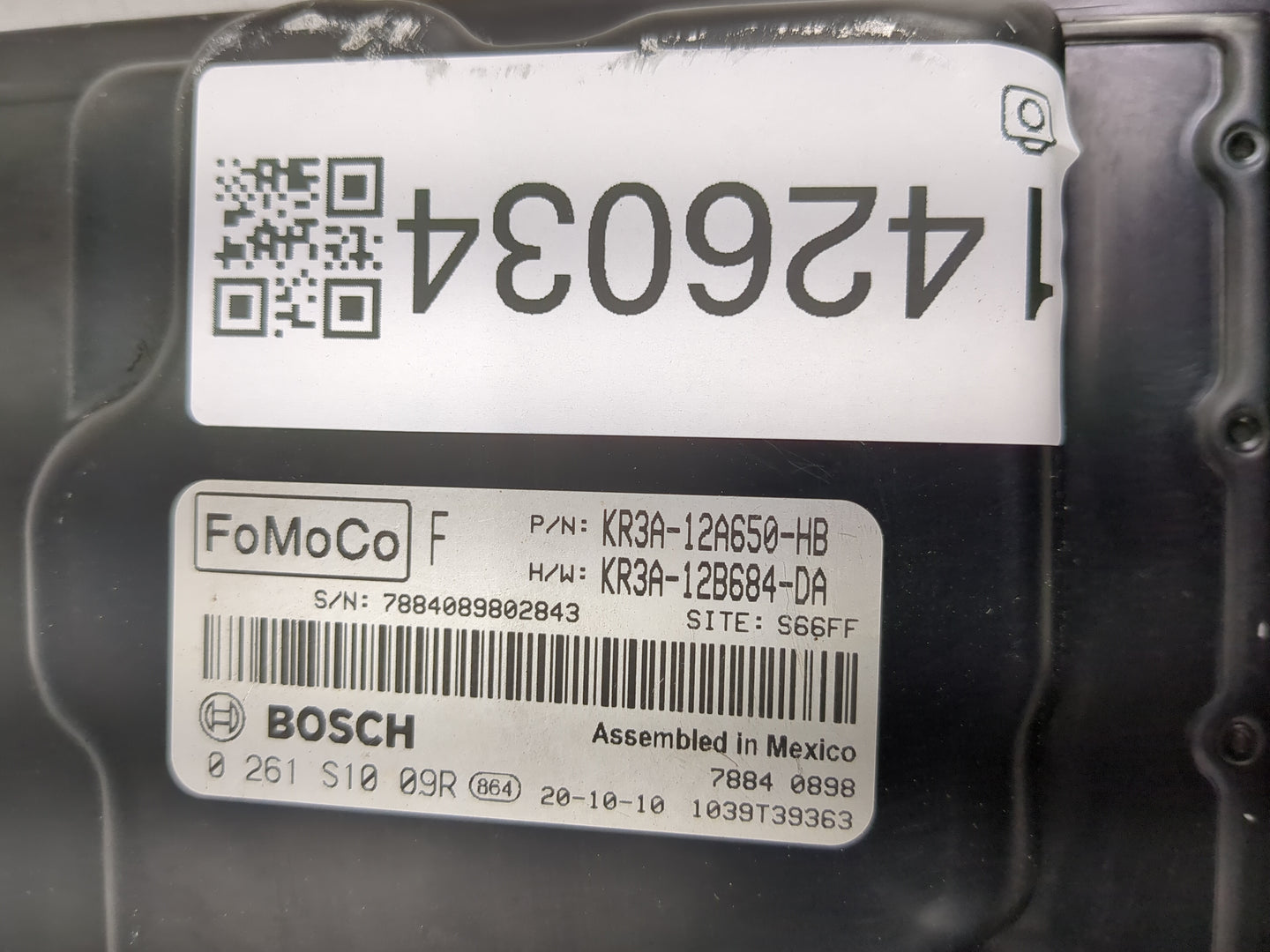 2019-2022 Ford Mustang PCM Engine Control Computer ECU ECM PCU OEM P/N:KR3A-12A650-HB KR3A-12B684-DA Fits Fits 2019 2020 202