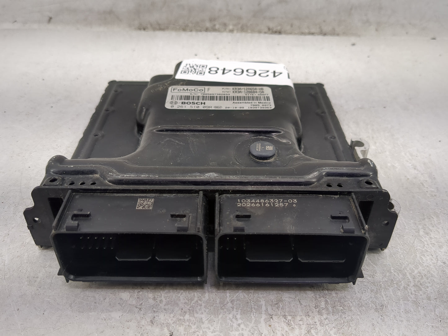 2019-2022 Ford Mustang PCM Engine Control Computer ECU ECM PCU OEM P/N:KR3A-12B684-DA KR3A-12A650-HB Fits Fits 2019 2020 202